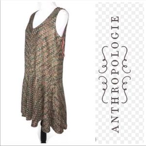 Anthropologie Maeve High-Low Dropwaist Dress Sz M
